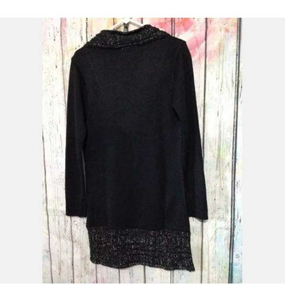 Allison Brittney Sz L Vintage Black Sweater Dress… - image 5