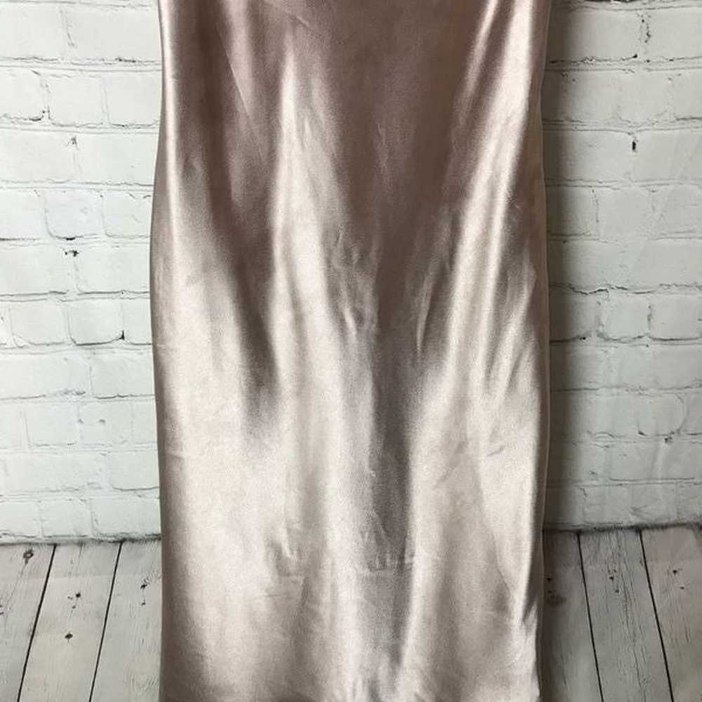 Birdy Grey Satin Midi Dress Medium - image 3