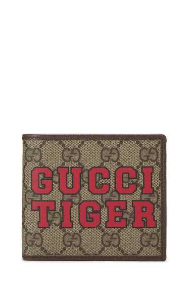 Brown Original GG Supreme Canvas "Gucci Tiger" Bi-