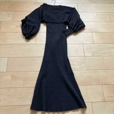 Rirandture Dark Gray Long Knit Dress