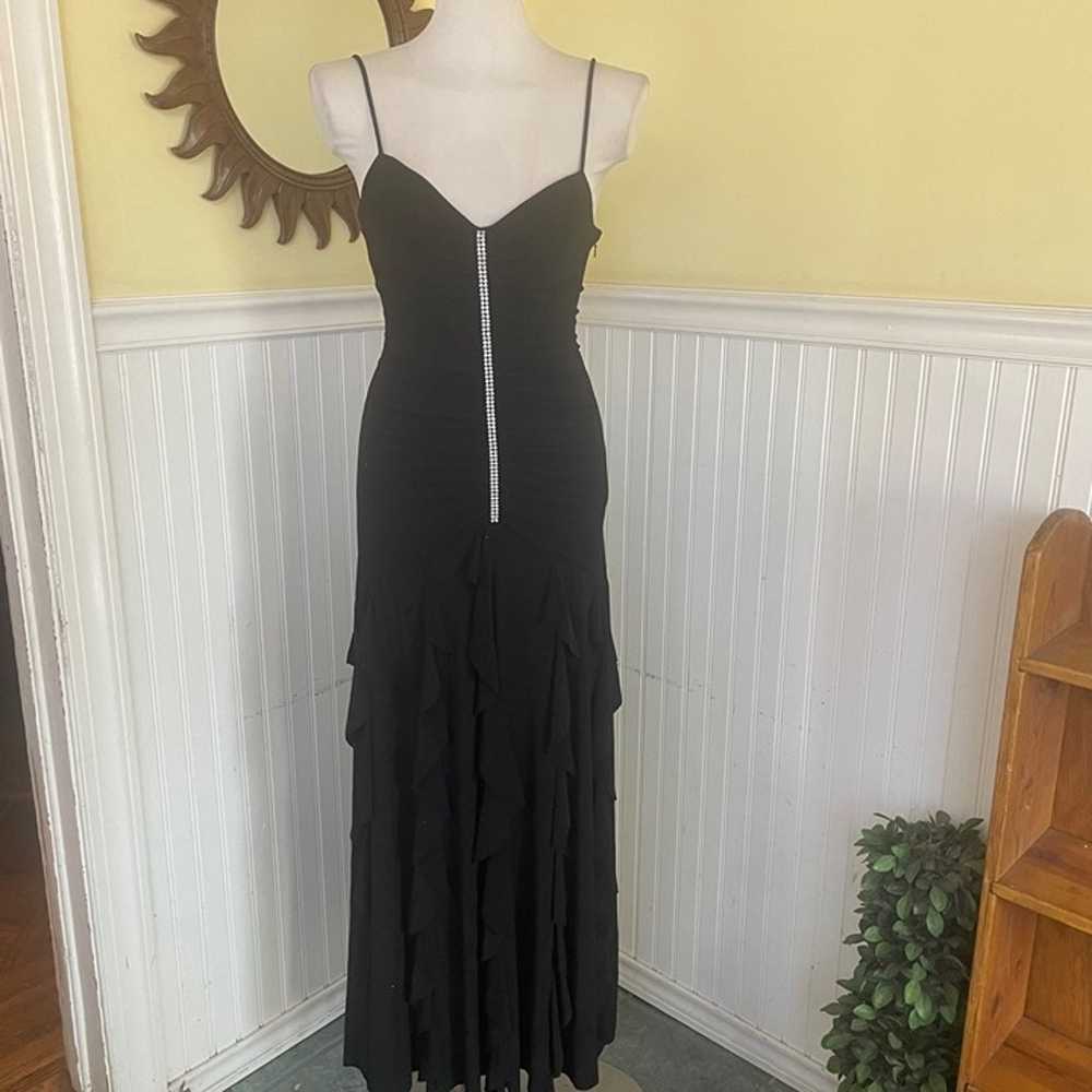 Scott McClintock 6 Vintage 90s Formal Black Dress… - image 3