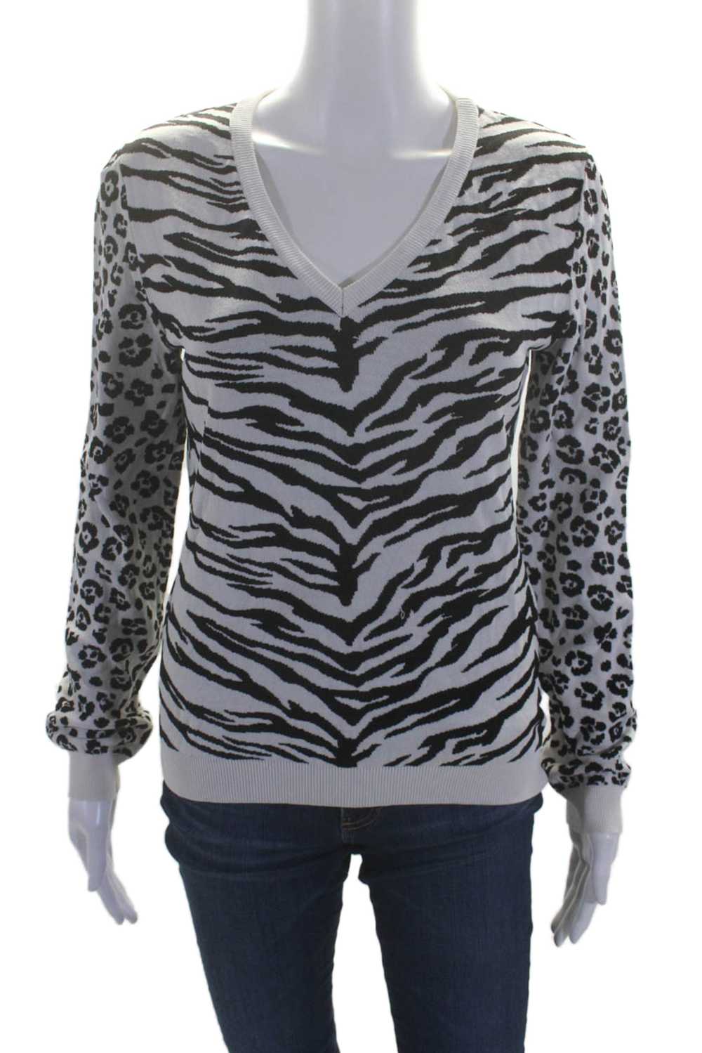 Moschino Cheap & Chic Women's V-Neck Long Sleeve … - image 1