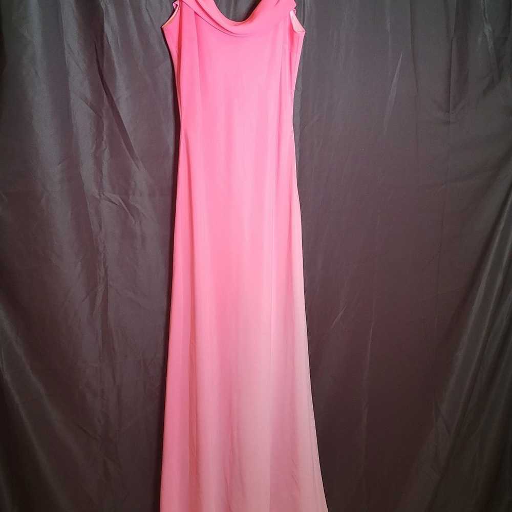 Vintage pink barbie style maxi dress - image 1