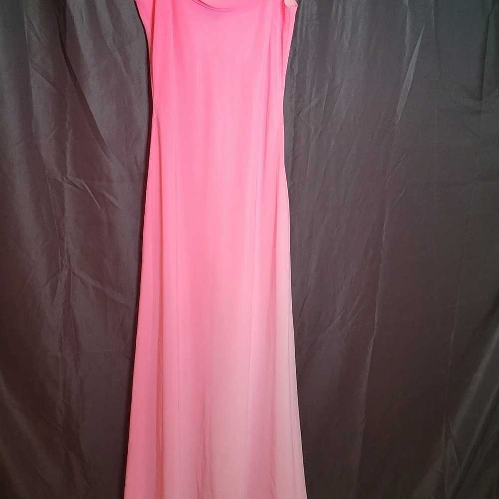 Vintage pink barbie style maxi dress - image 2