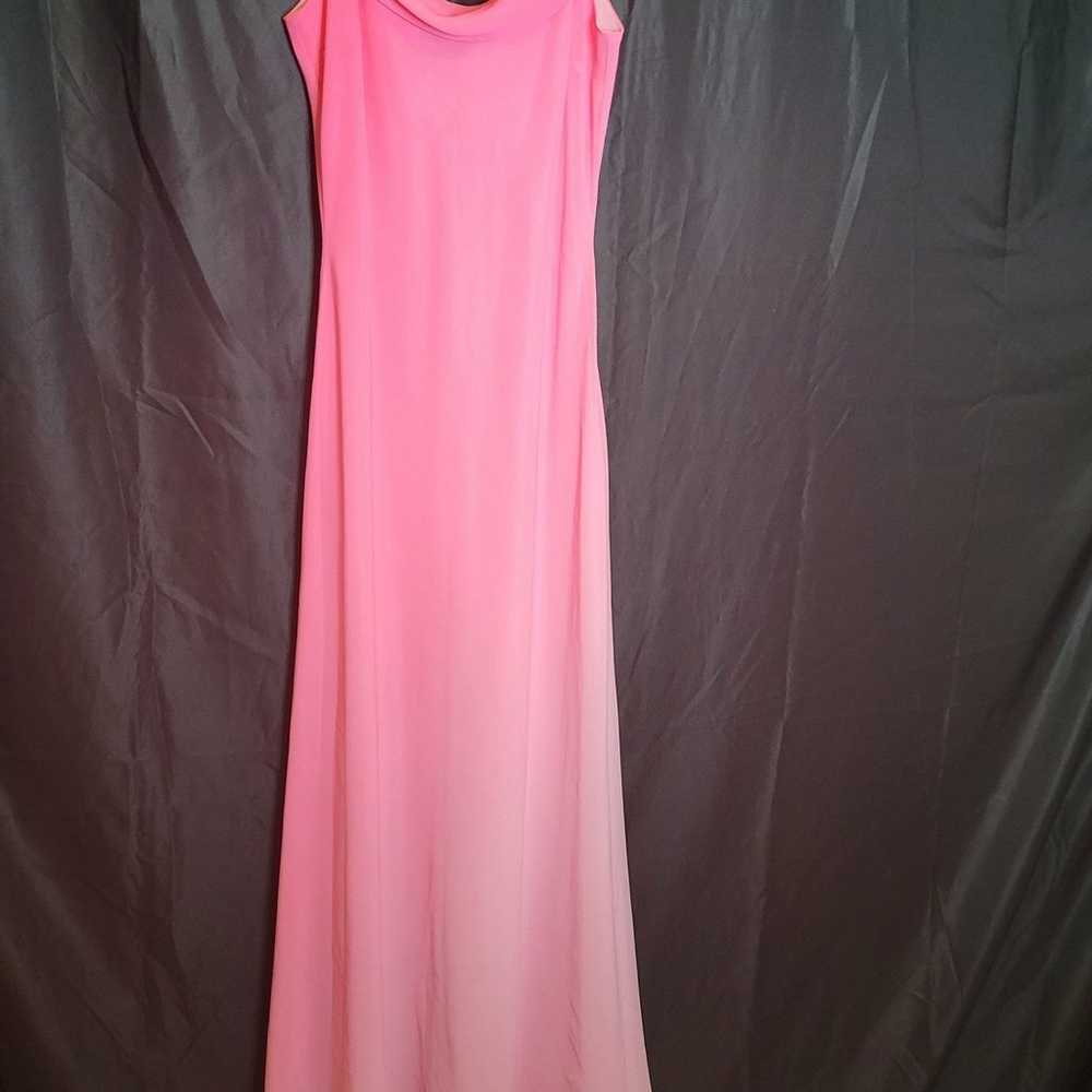 Vintage pink barbie style maxi dress - image 4