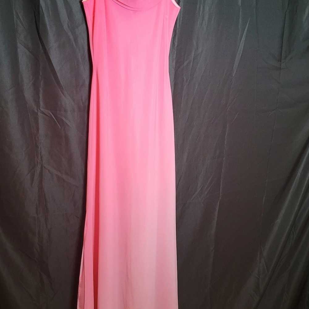 Vintage pink barbie style maxi dress - image 5