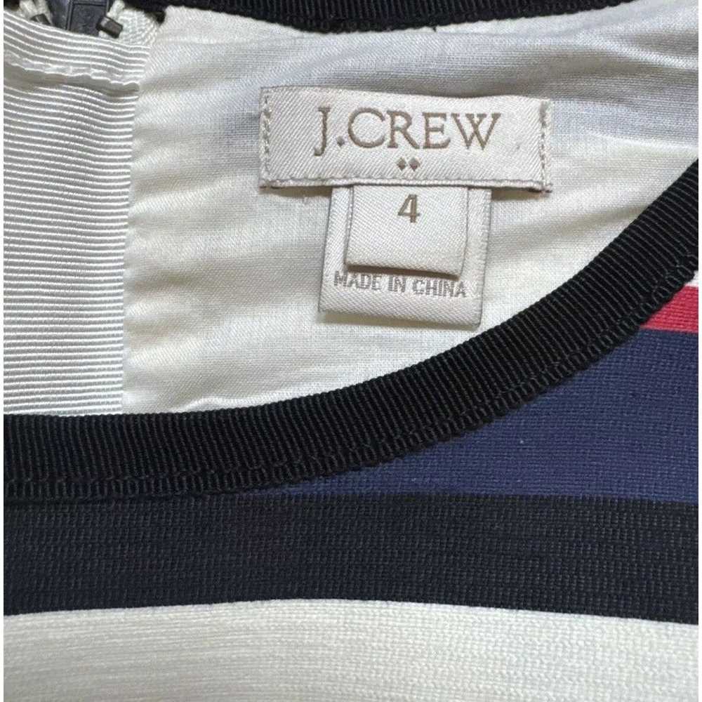 J. CREW Striped Pleated Ivory Stripe Zip Pockets,… - image 3