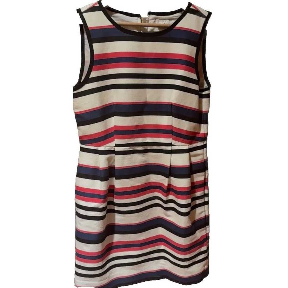 J. CREW Striped Pleated Ivory Stripe Zip Pockets,… - image 6