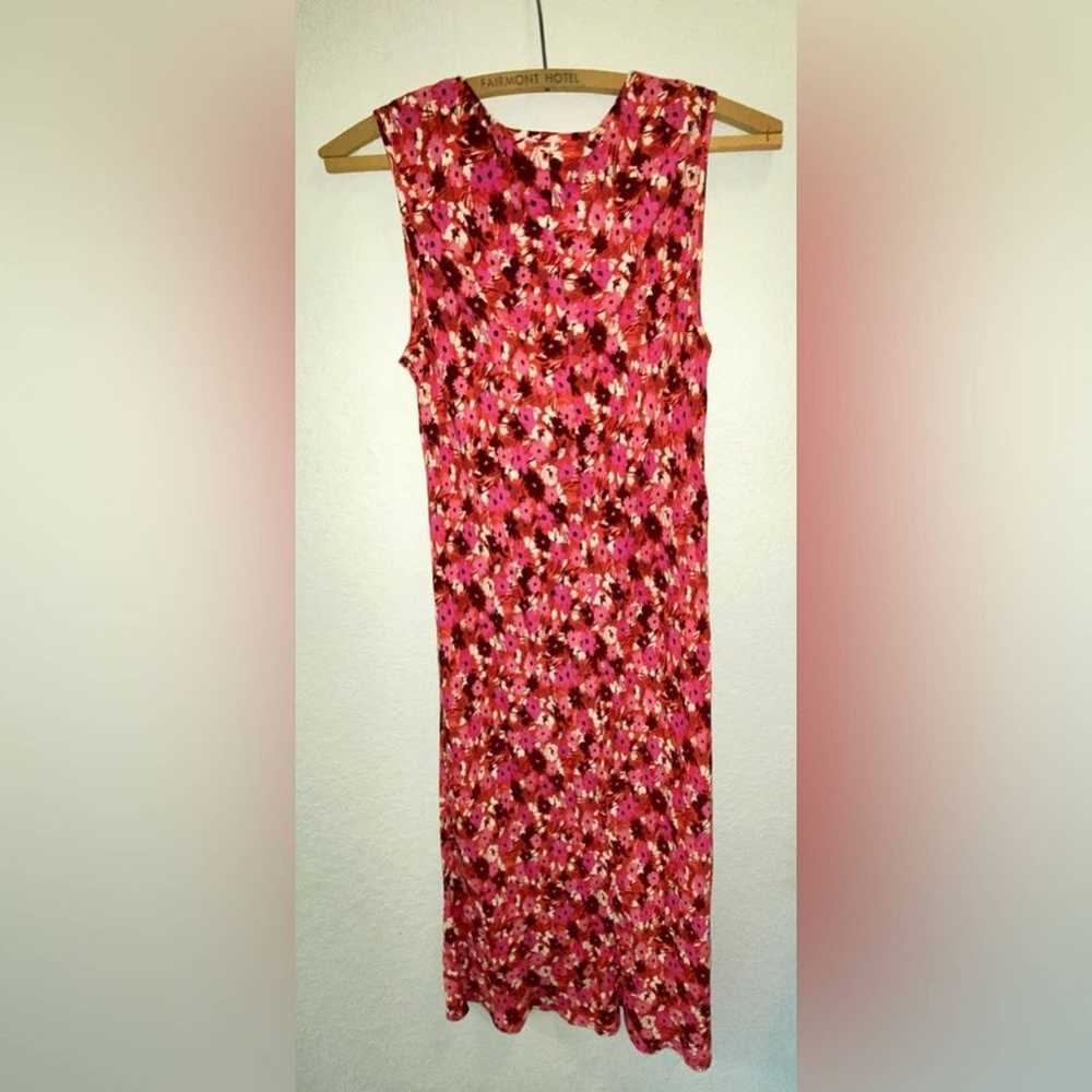 Vintage Y2K Loft Ann Taylor rayon floral sunset c… - image 3