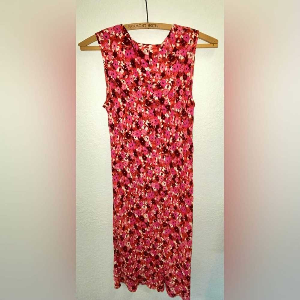 Vintage Y2K Loft Ann Taylor rayon floral sunset c… - image 4