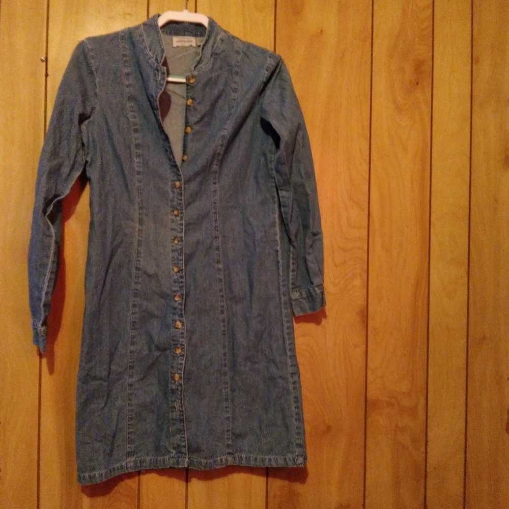 Paul harris denim button button down dress - image 1