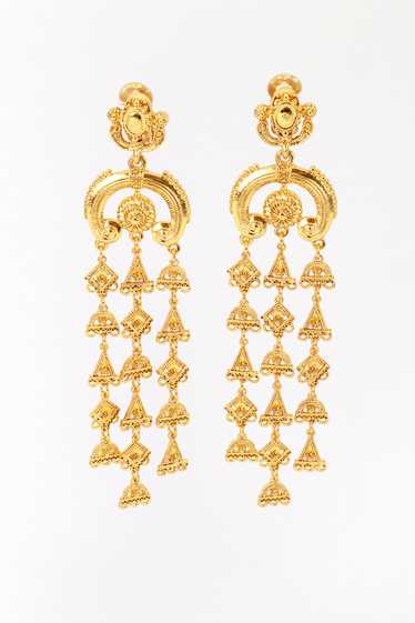 OSCAR DE LA RENTA Byzantine Shoulder Duster Earrin