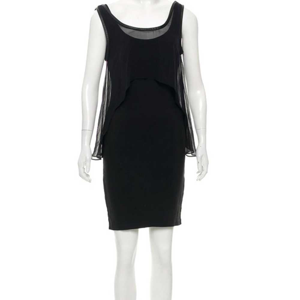 Elizabeth and James Leather-Trimme d Layered Dres… - image 1