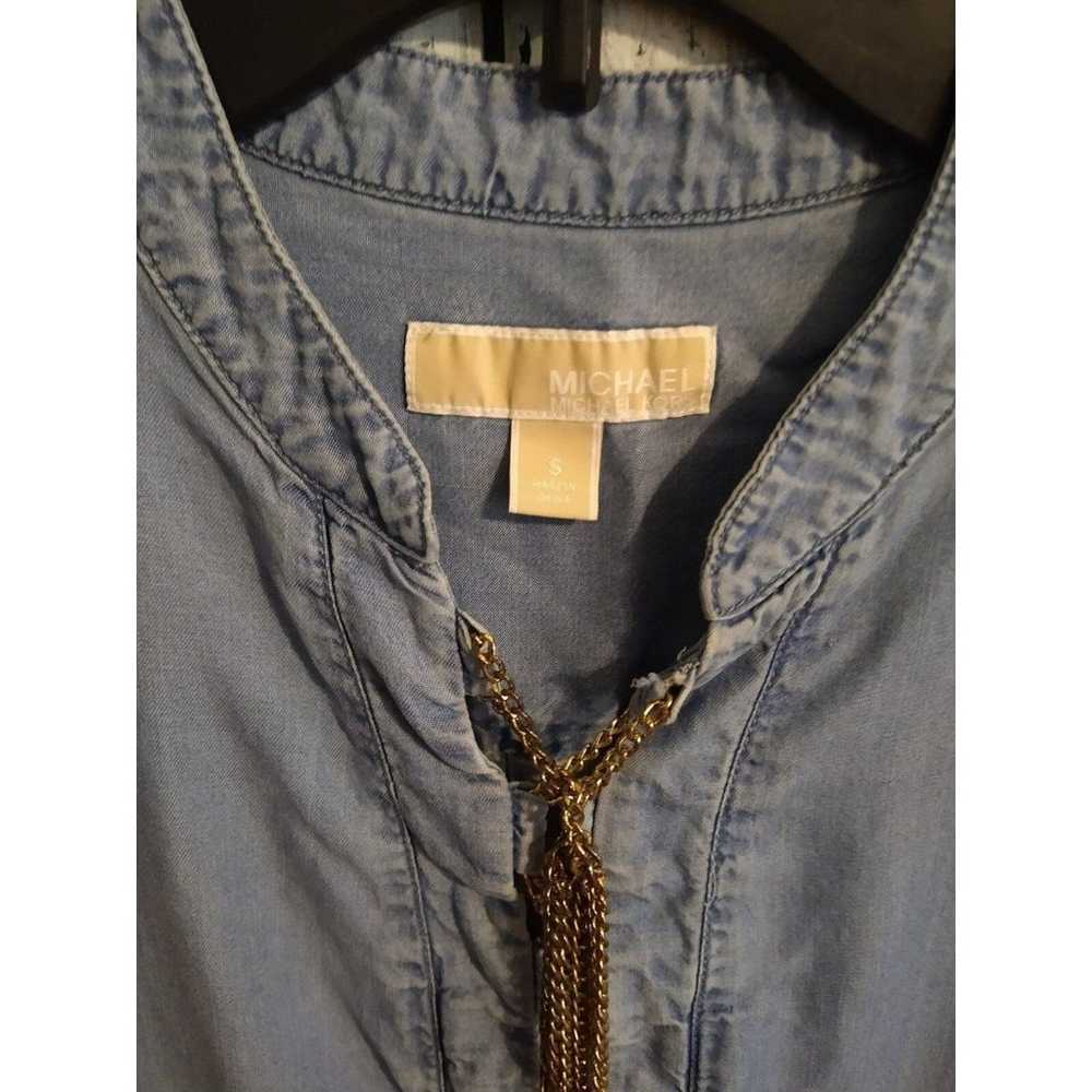 Michael Kors Retro Vintage Small denim  dress - image 4