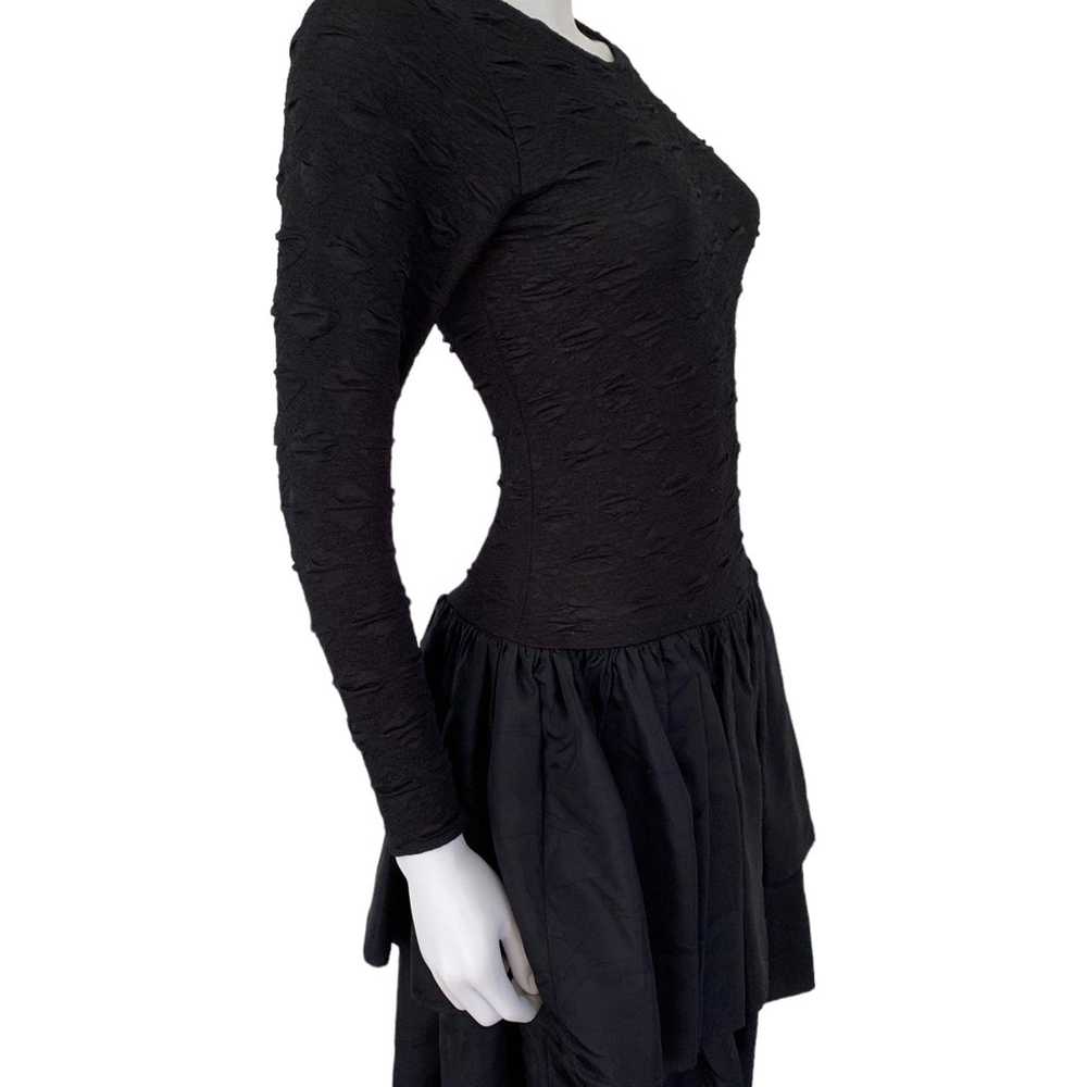 Vintage 80s Black Party Dress - image 2