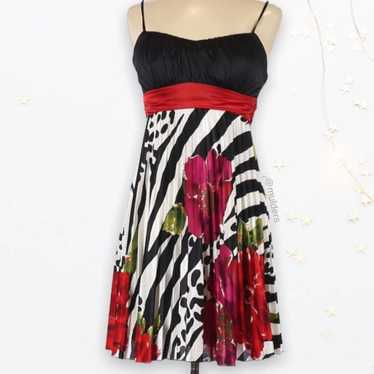 B. Darlin Y2k Style Zebra Animal Print & Floral S… - image 1