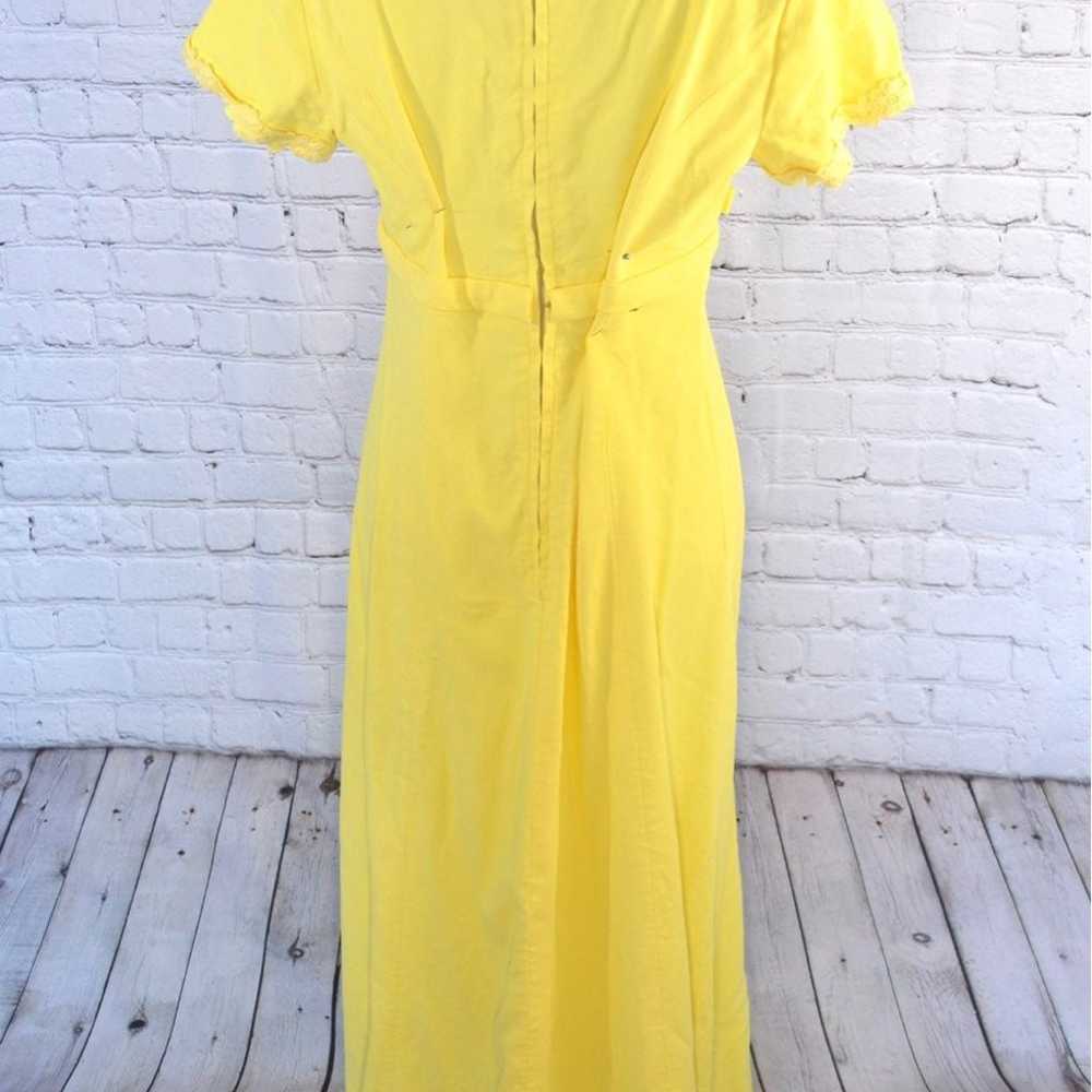 Vintage 60s Yellow Prom Dress Formal Dress Weddin… - image 7