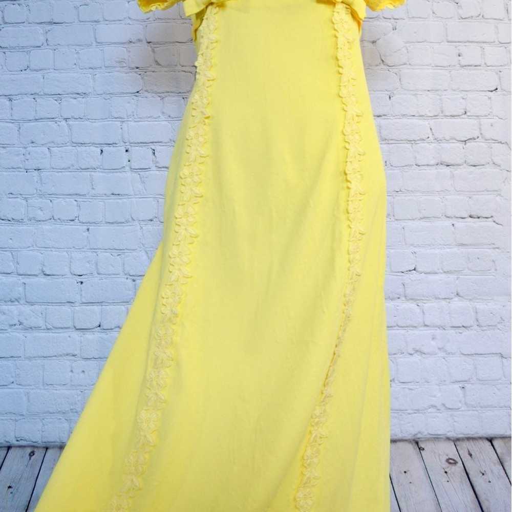 Vintage 60s Yellow Prom Dress Formal Dress Weddin… - image 8