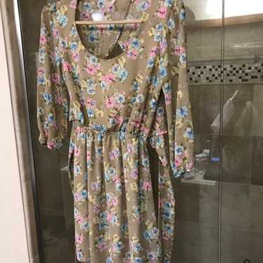 Floral Spring Party Dress