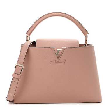 LOUIS VUITTON Taurillon Capucines PM Magnolia