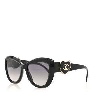 CHANEL Acetate Enamel Heart Butterfly Sunglasses 5