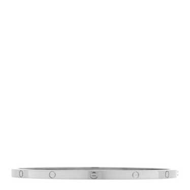 CARTIER 18K White Gold Small LOVE Bracelet 20 - image 1