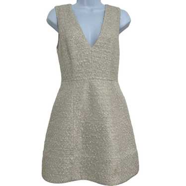 Alice + Olivia Pacey Linen Silk Sleeveless Lantern