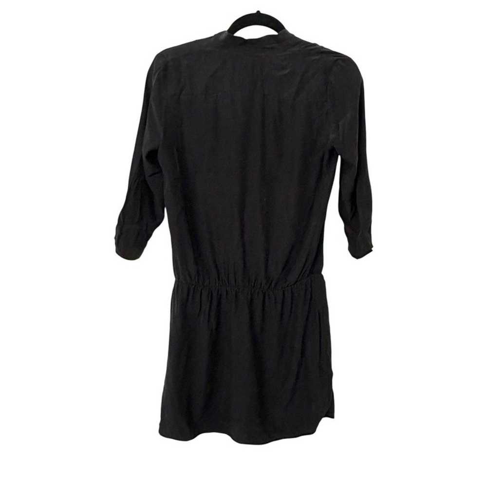 AMANDA UPRICHARD Venus Wrap Silk Mini Dress Black… - image 5