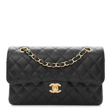 CHANEL Caviar Quilted Small Double Flap Black