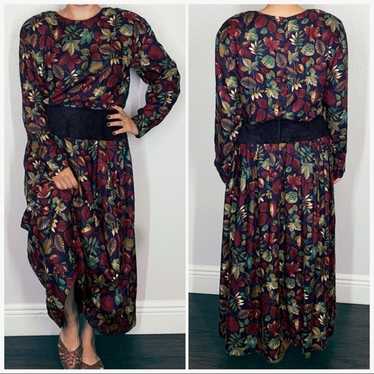 Gillian Vintage Long Sleeve Boho Maxi