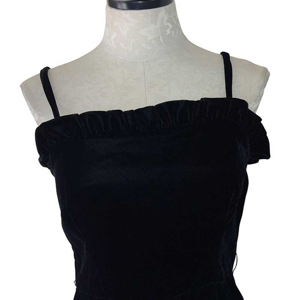 Kappi Vintage Cocktail Dress Size Small Black Vel… - image 2