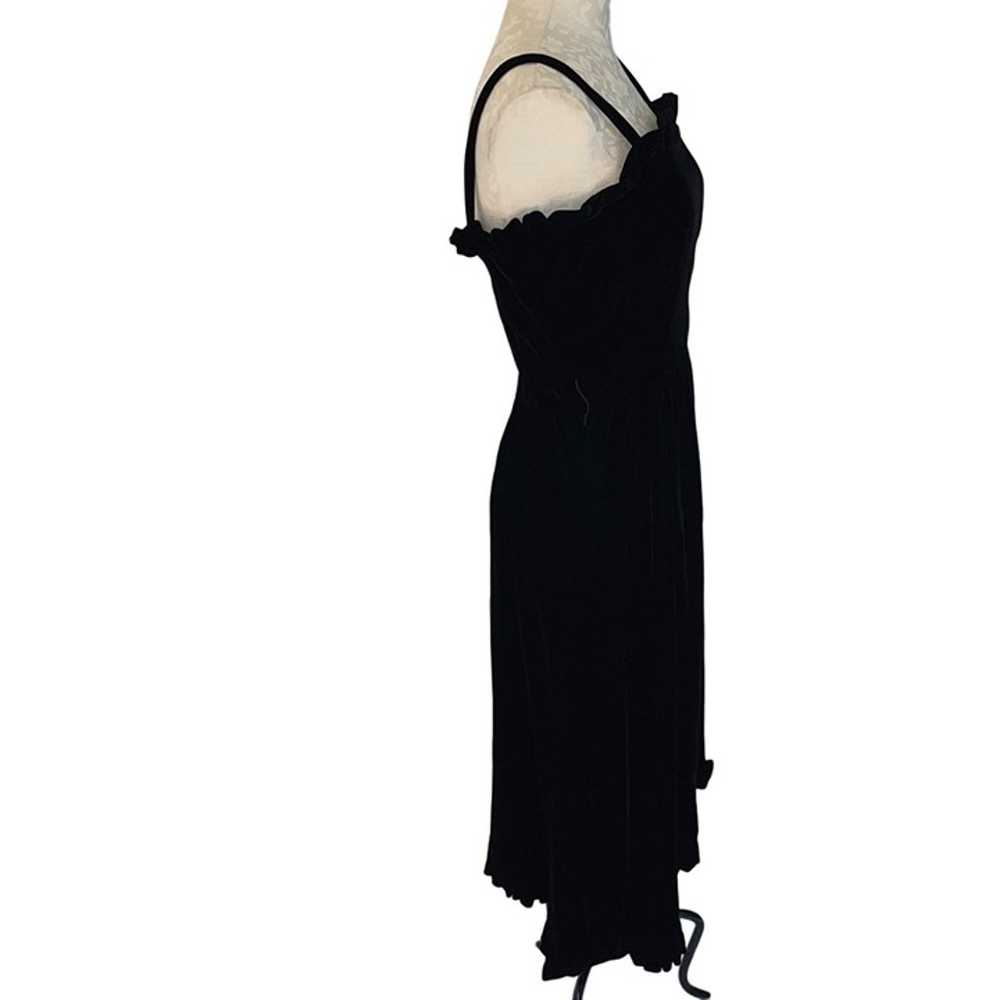 Kappi Vintage Cocktail Dress Size Small Black Vel… - image 3