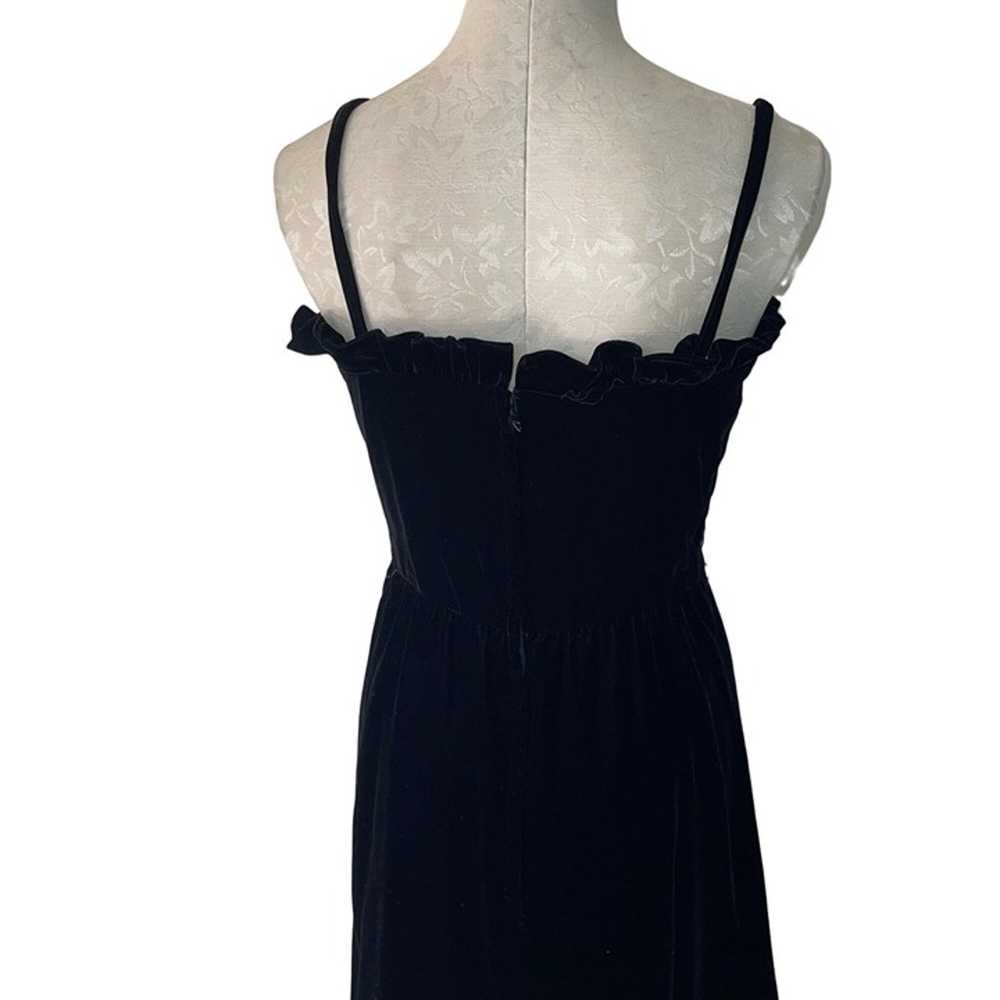 Kappi Vintage Cocktail Dress Size Small Black Vel… - image 6