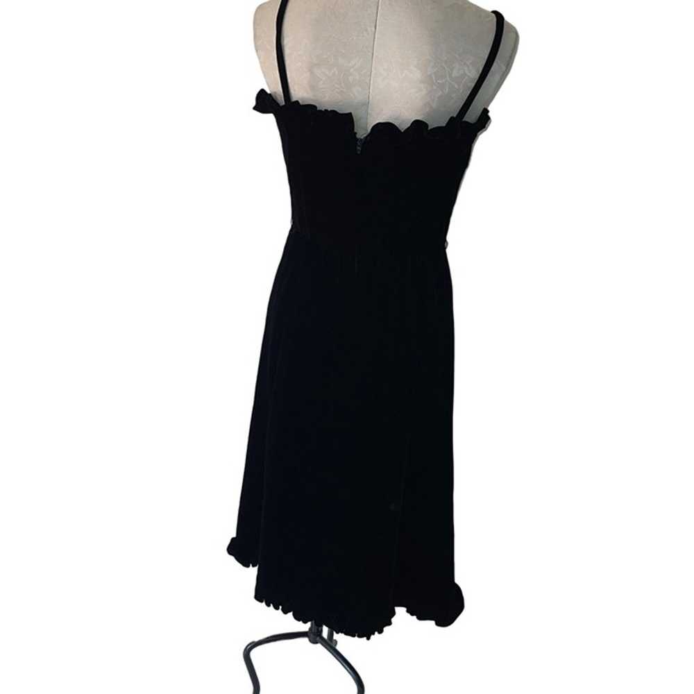 Kappi Vintage Cocktail Dress Size Small Black Vel… - image 8