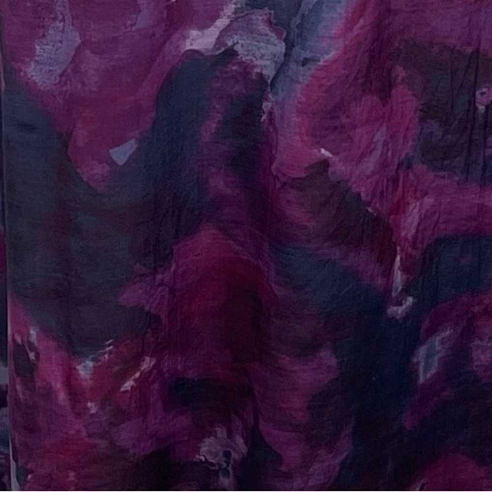 Lela Rose Cotton Silk Blend Watercolor Floral Pri… - image 7