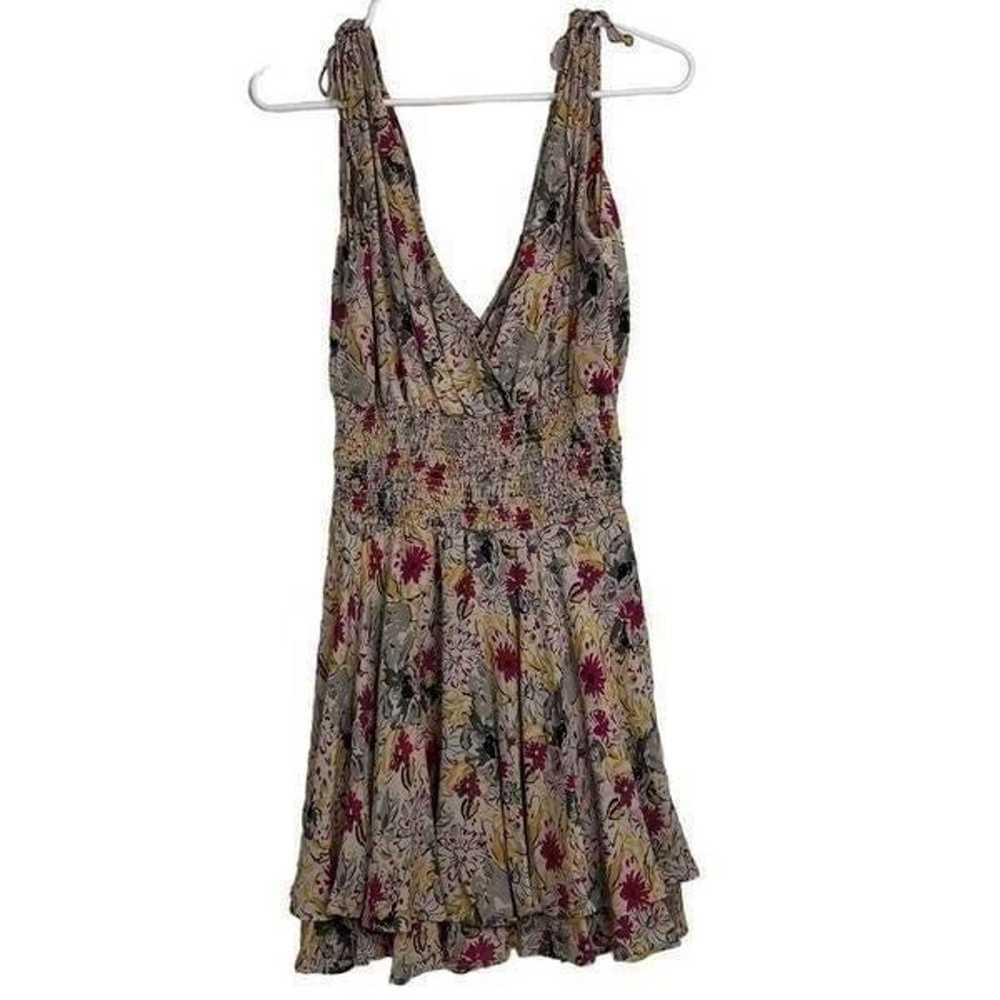 Parker Floral Cinched Waist Dress Size M - image 2