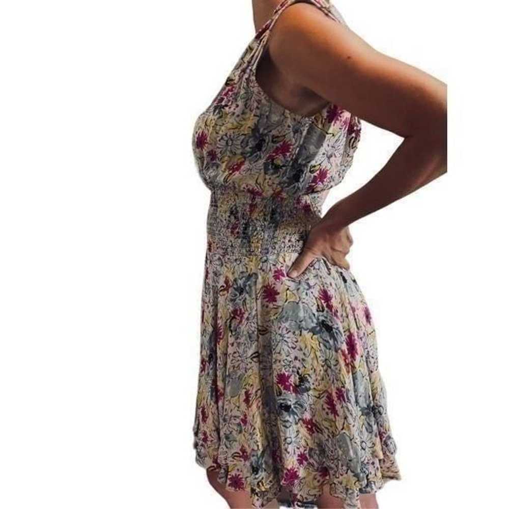 Parker Floral Cinched Waist Dress Size M - image 7