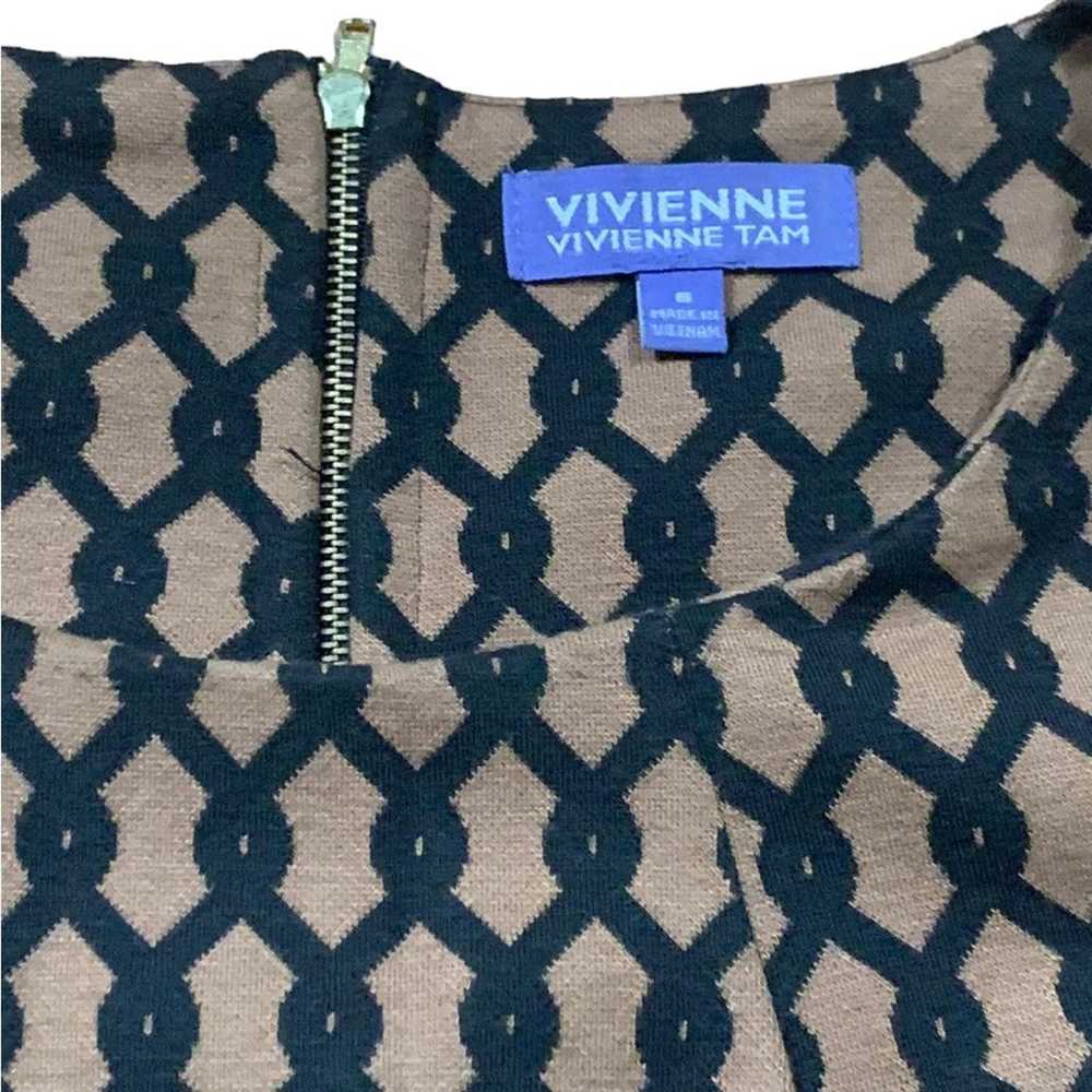 Vivienne Vivienne Tam Dress Shift Geometric Chain… - image 3