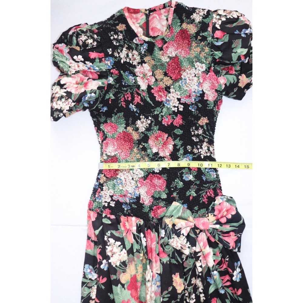 Vintage Opening Night Floral Dress - image 9