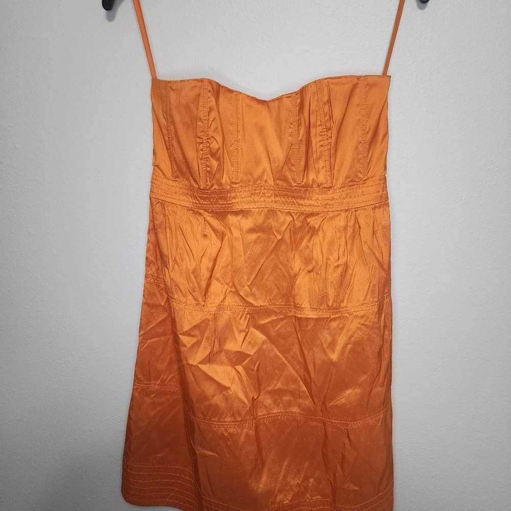 Calypso St. Barth Tangerine silk dress size 6 - image 1