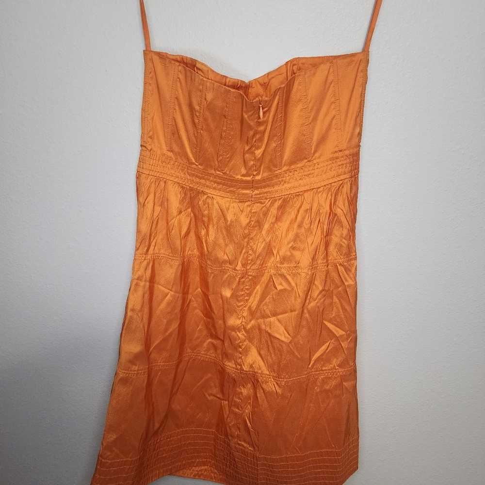 Calypso St. Barth Tangerine silk dress size 6 - image 4