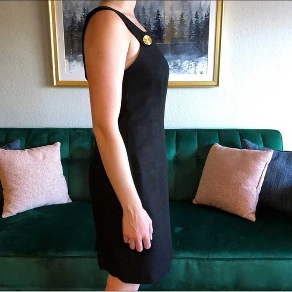 Vintage Carlisle Classic Black Silk Sleeveless Mi… - image 2