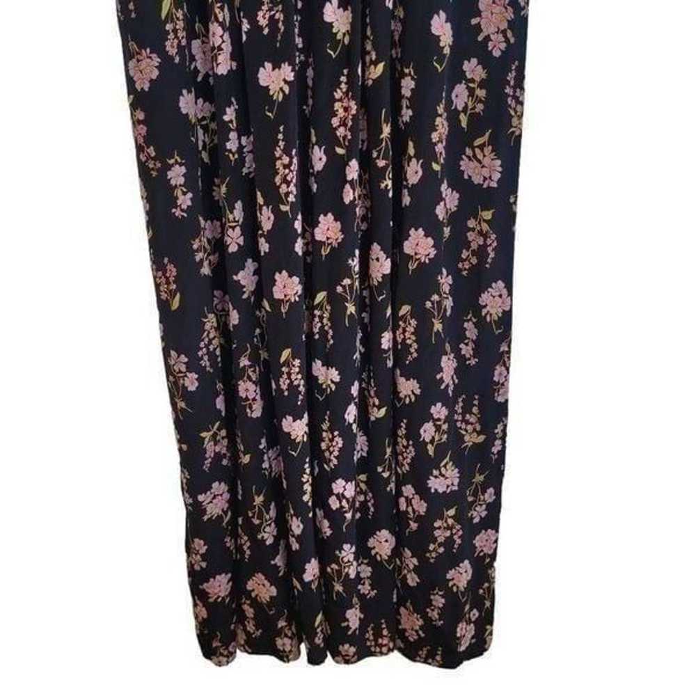 Les Reveries Women's Black & Pink Floral Silk Ope… - image 10