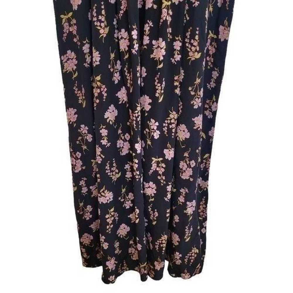 Les Reveries Women's Black & Pink Floral Silk Ope… - image 6