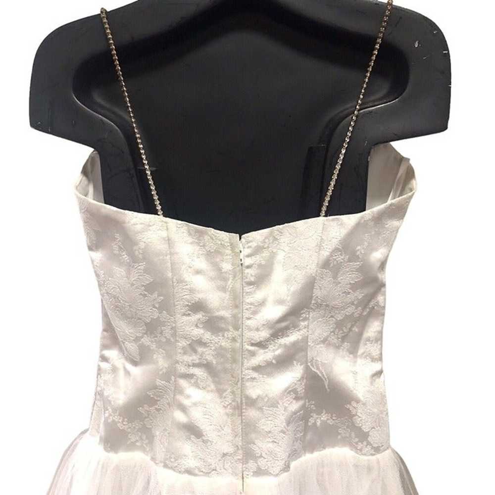 Loralie Vintage Formal Dress Womens Small White S… - image 12