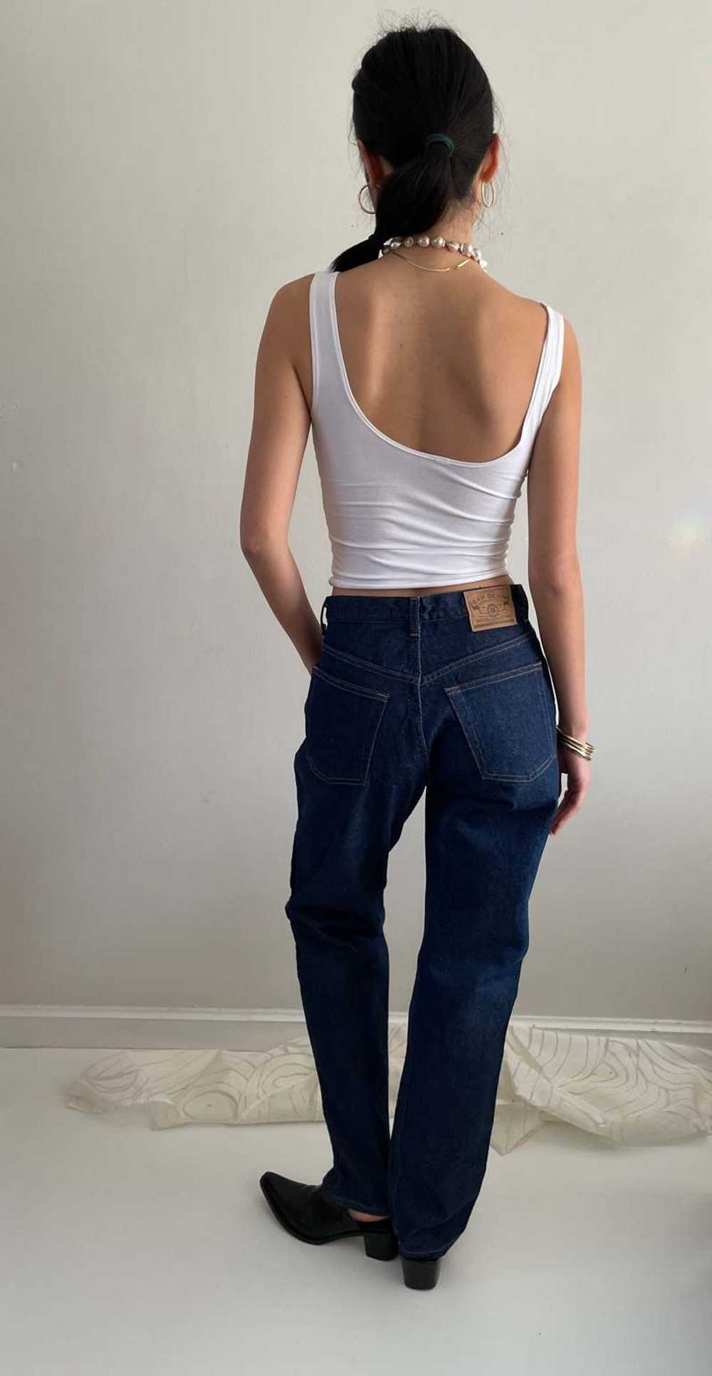 vintage Gap deadstock denim jeans - dark wash - image 2