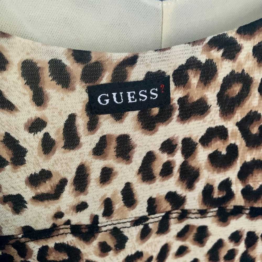 Vintage Y2K Guess Leopard Print Slip Dress Corset… - image 5