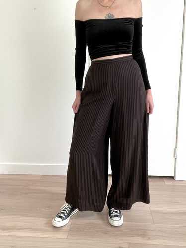 Vintage Anne Klein Striped Silk Pants (29'' waist)