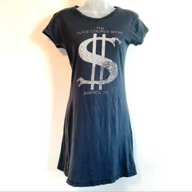 Alice Cooper Embellished Vintage T-Shirt Dress - image 1