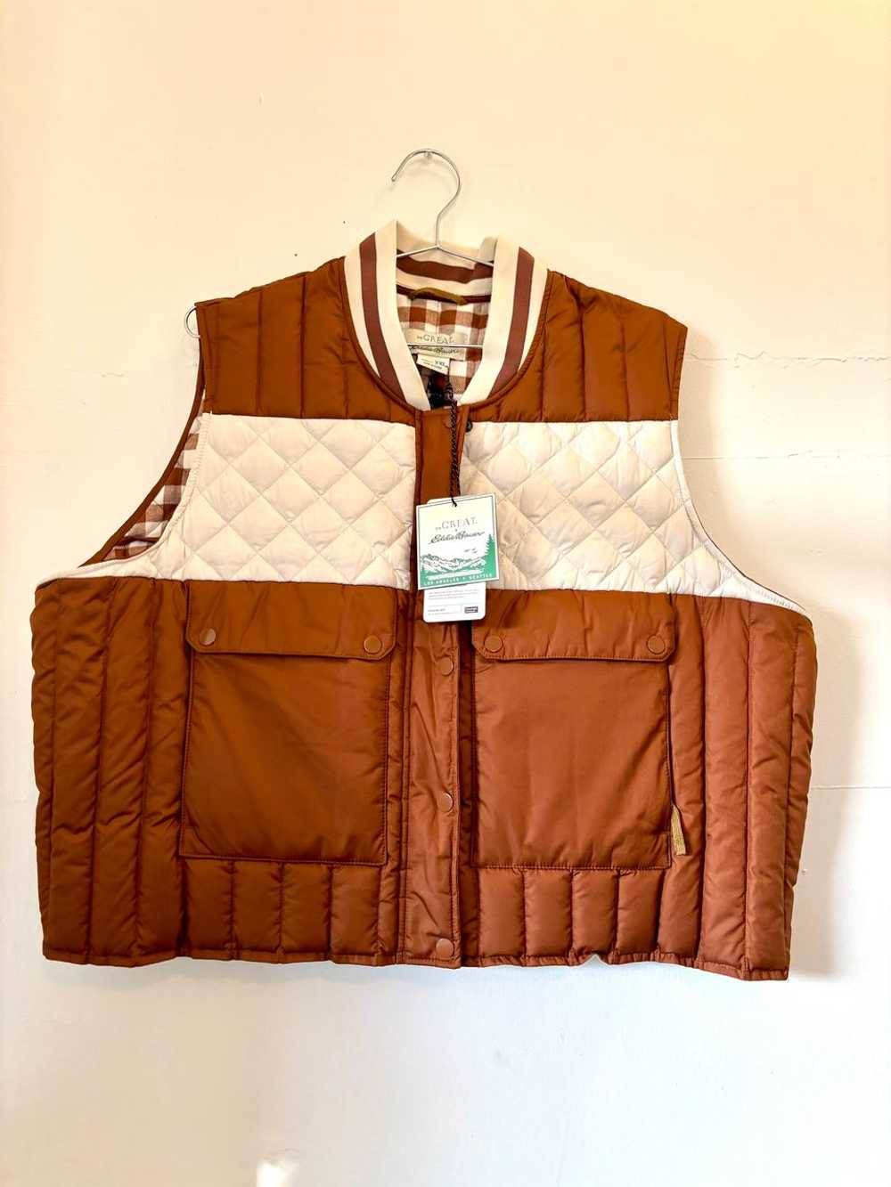 THE GREAT. Eddie Bauer Collab Down Puffer Vest NW… - image 1